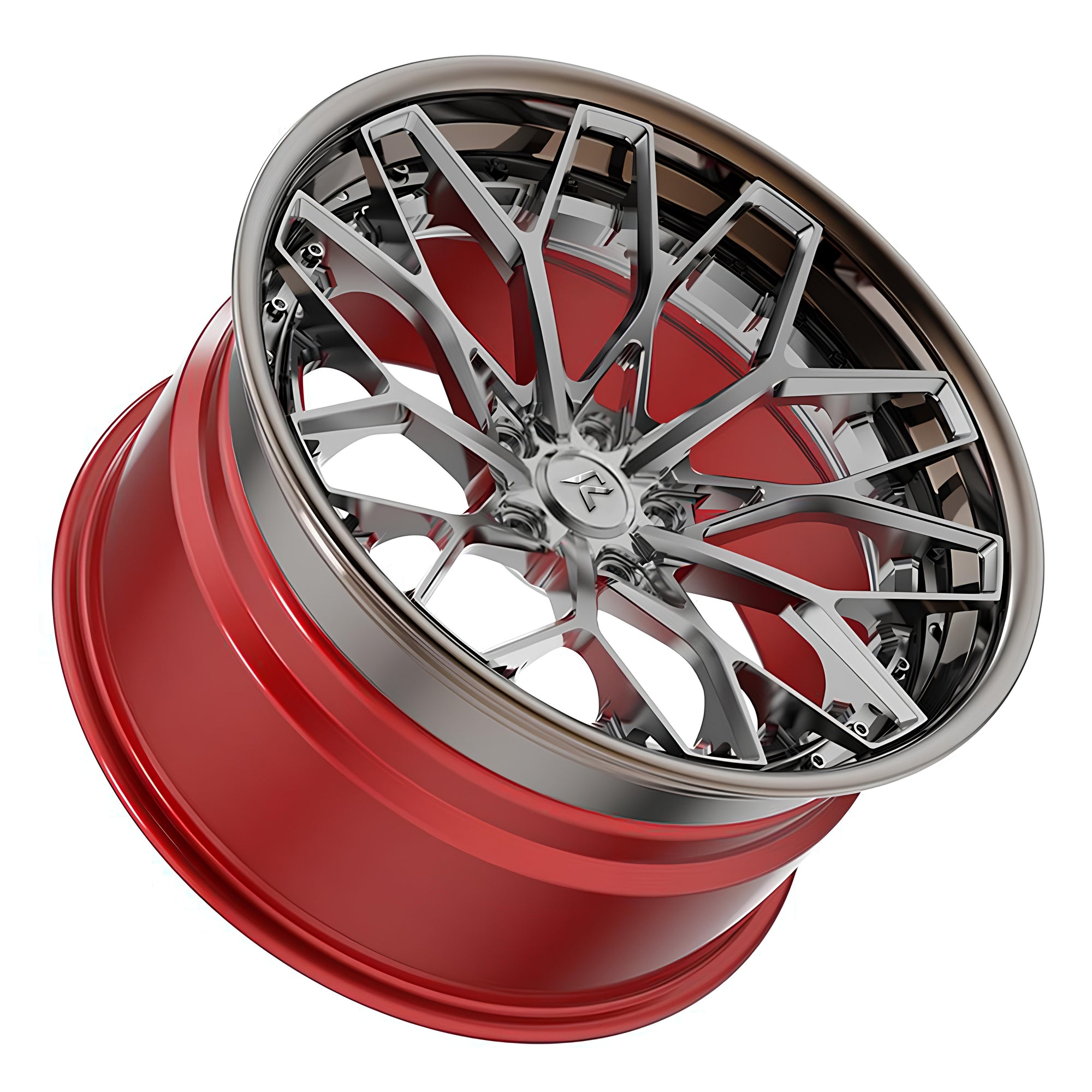 RZR VIII forged wheel for Porsche 911 (992) — A twisted Y-spoke design with a raised structural spine for a clean, technical read.