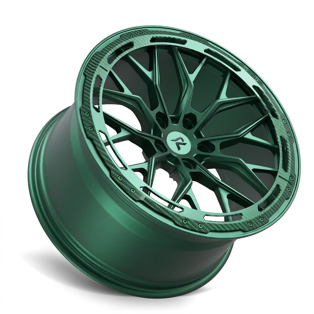 RZR LXXXVII forged wheel — Satin Emerald Metallic