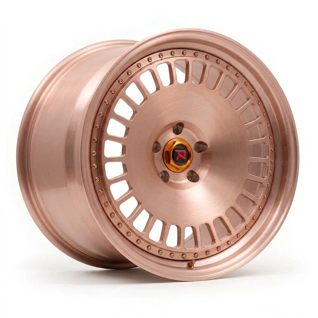RZR XLI forged wheel — Brushed Rose Gold
