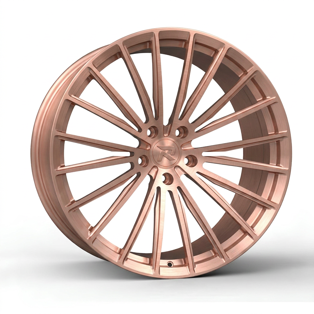 RZR CXXX forged wheel — Brushed Rose Gold