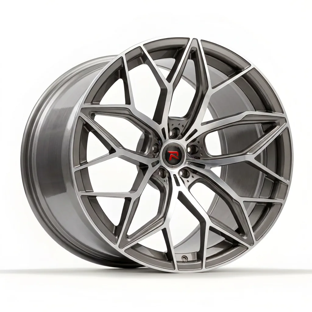RZR XI forged wheel — Hyper Silver / Machined Face