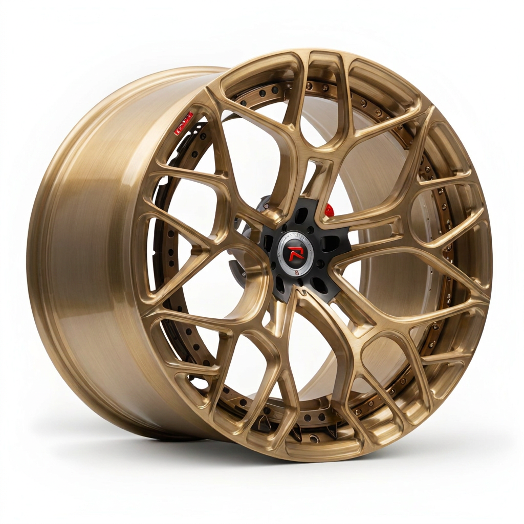 RZR XII forged wheel — Brushed Champagne Gold