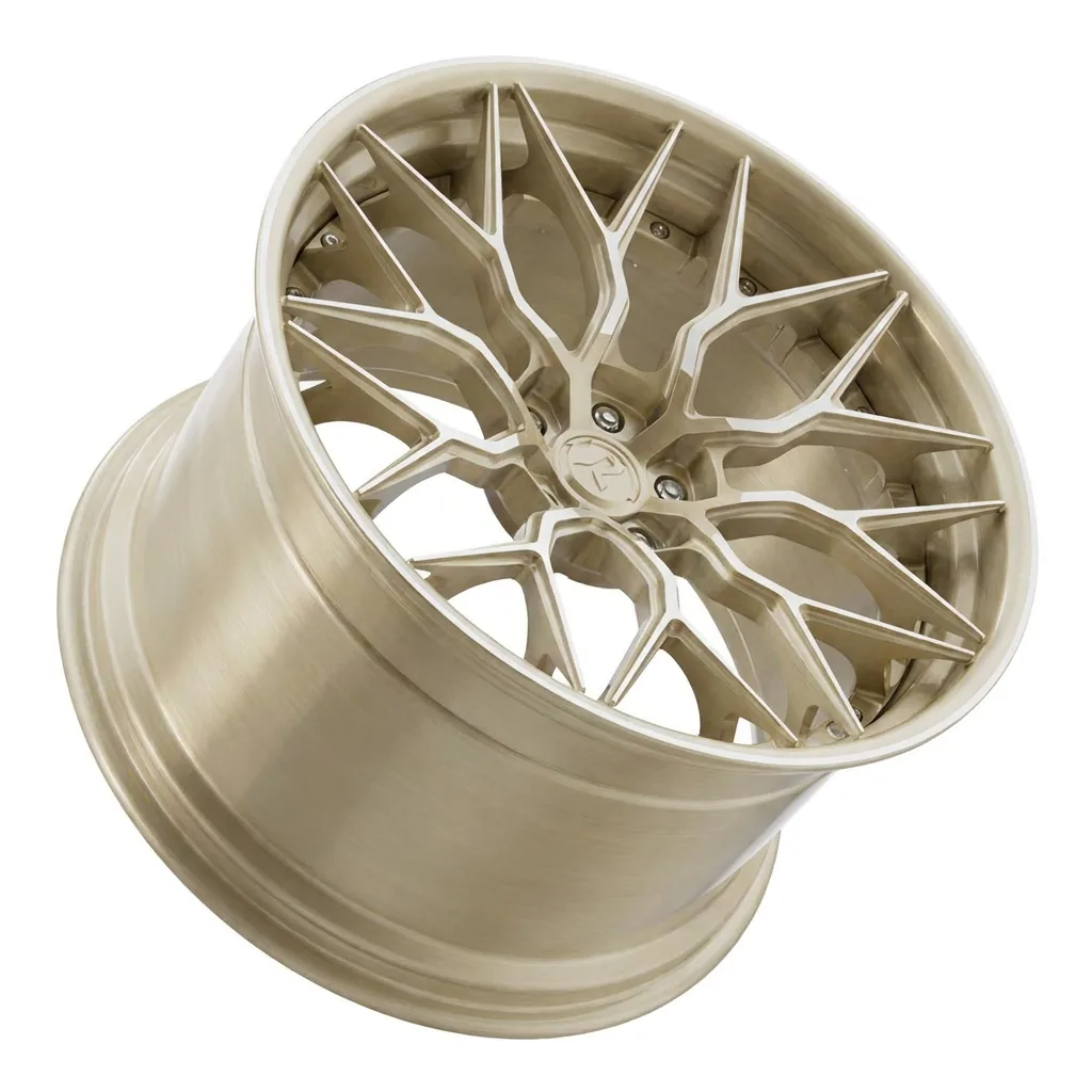RZR I forged wheel — Brushed Champagne