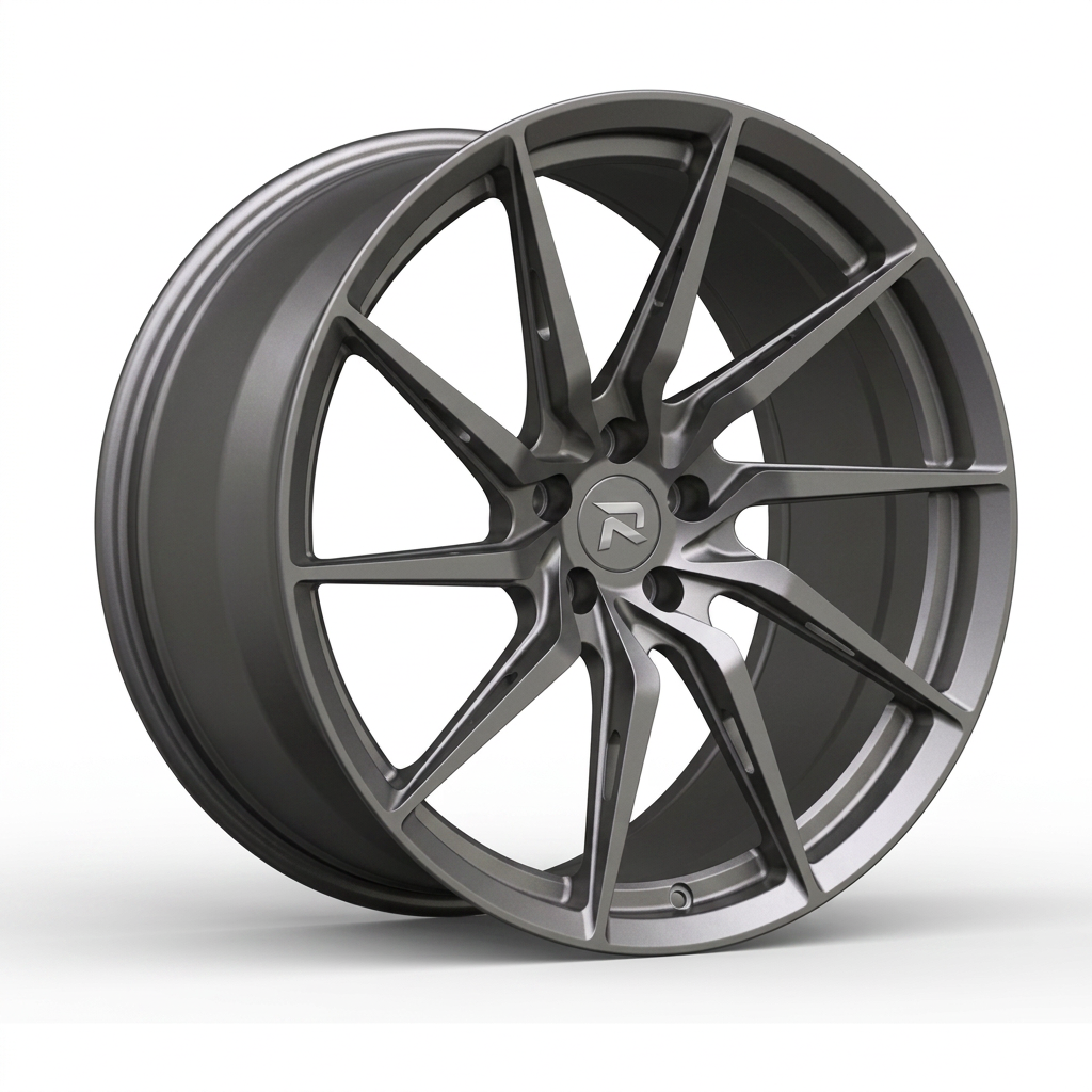 RZR CXLIV forged wheel — Satin Titanium Grey