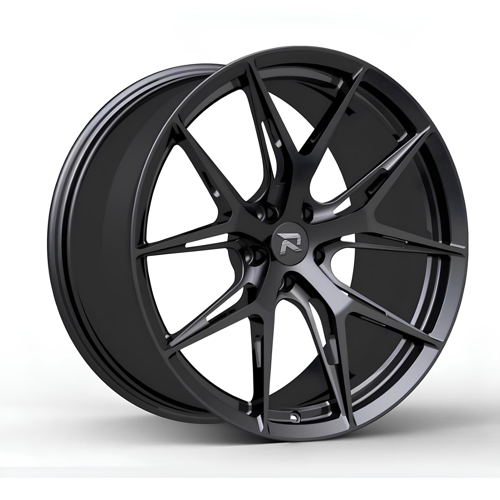 RZR CXCVII forged wheel for Ferrari SF90 Stradale — A tapered thin five-arm design.