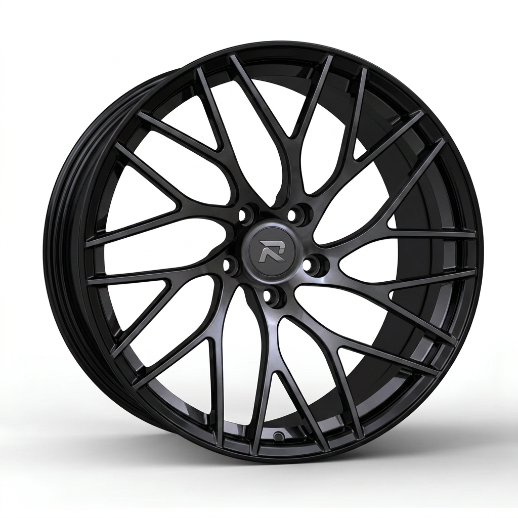 RZR CXIV forged wheel — Smoked Chrome / Gloss Black