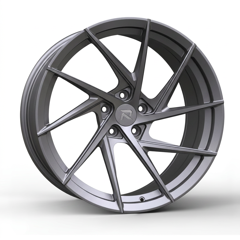 RZR CXI forged wheel — Satin Titanium Grey