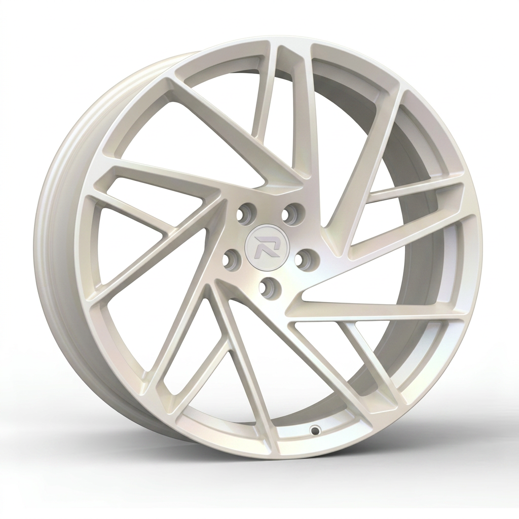 RZR CXIII forged wheel — Satin White Pearl