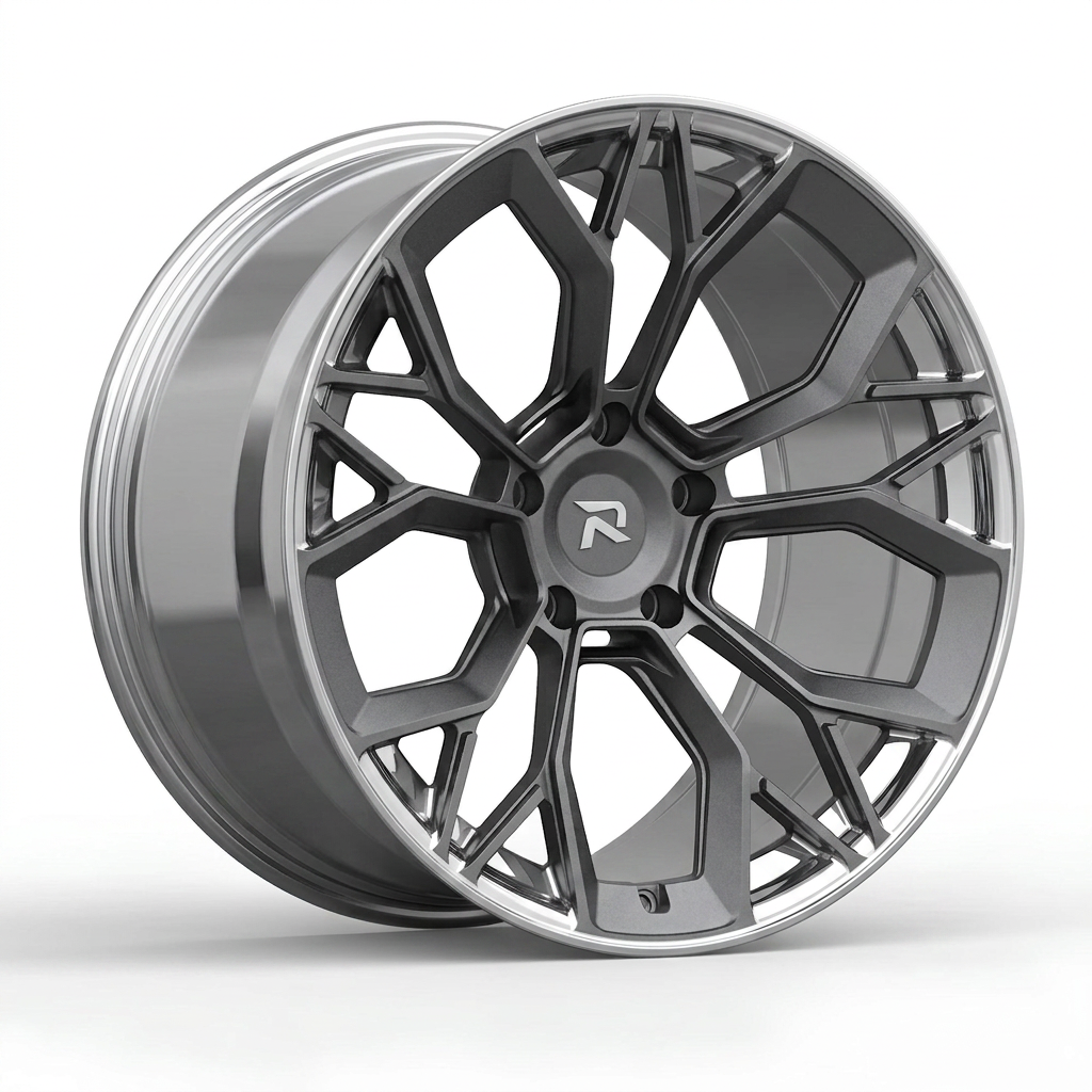 RZR CLIII forged wheel — Frozen Grey Matte / Polished Lip