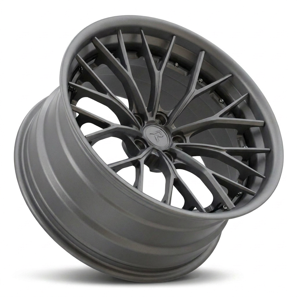 RZR III forged wheel — Satin Titanium Grey