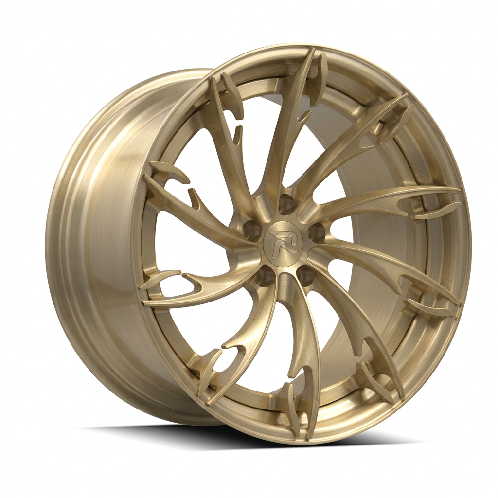 RZR CV forged wheel — Brushed Champagne Gold