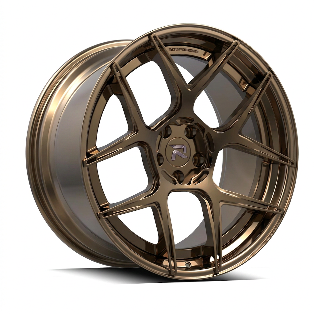 RZR CVIII forged wheel — Tinted Bronze Chrome