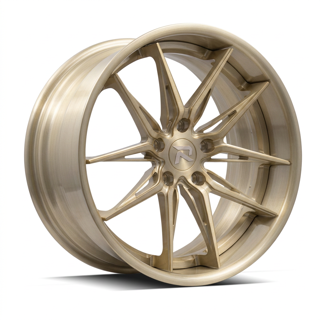 RZR C forged wheel — Brushed Champagne Gold