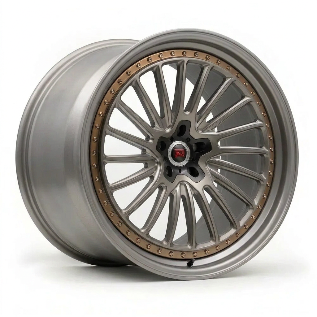 RZR XXV forged wheel — Satin Titanium Grey