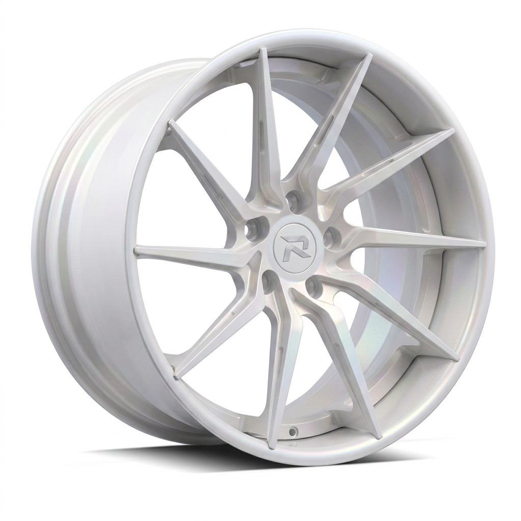 RZR XCIV forged wheel — Satin White Pearl