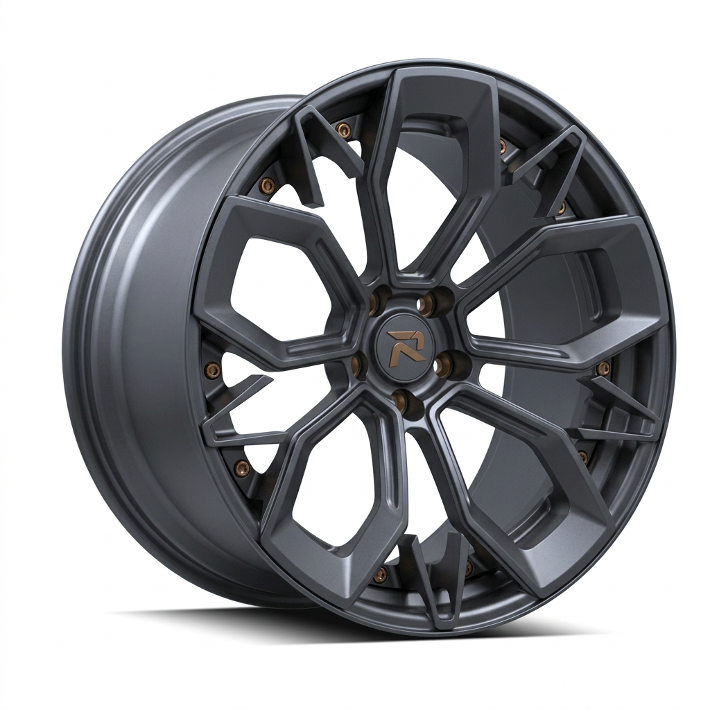 RZR CVI forged wheel — Matte Anthracite / Bronze Hardware