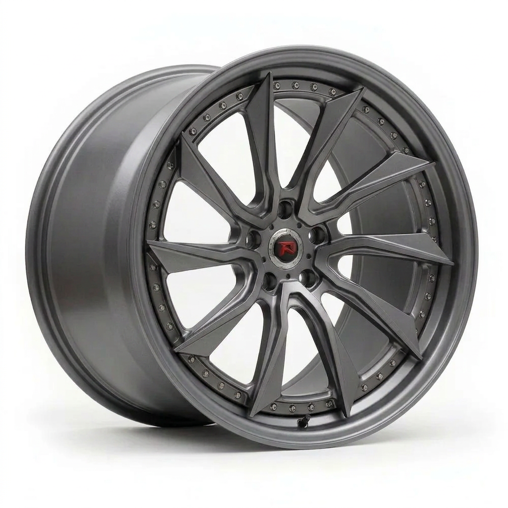 RZR LVIII forged wheel — Satin Gunmetal
