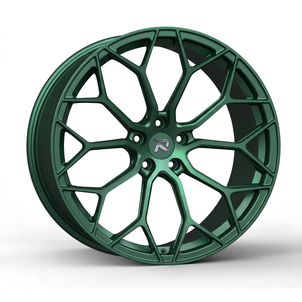 RZR CLXXXVIII forged wheel — Satin Emerald Metallic