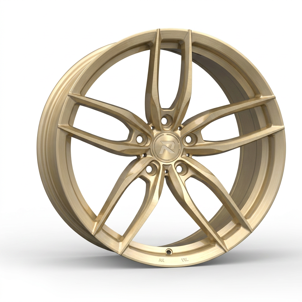 RZR CXCIII forged wheel — Brushed Champagne Gold