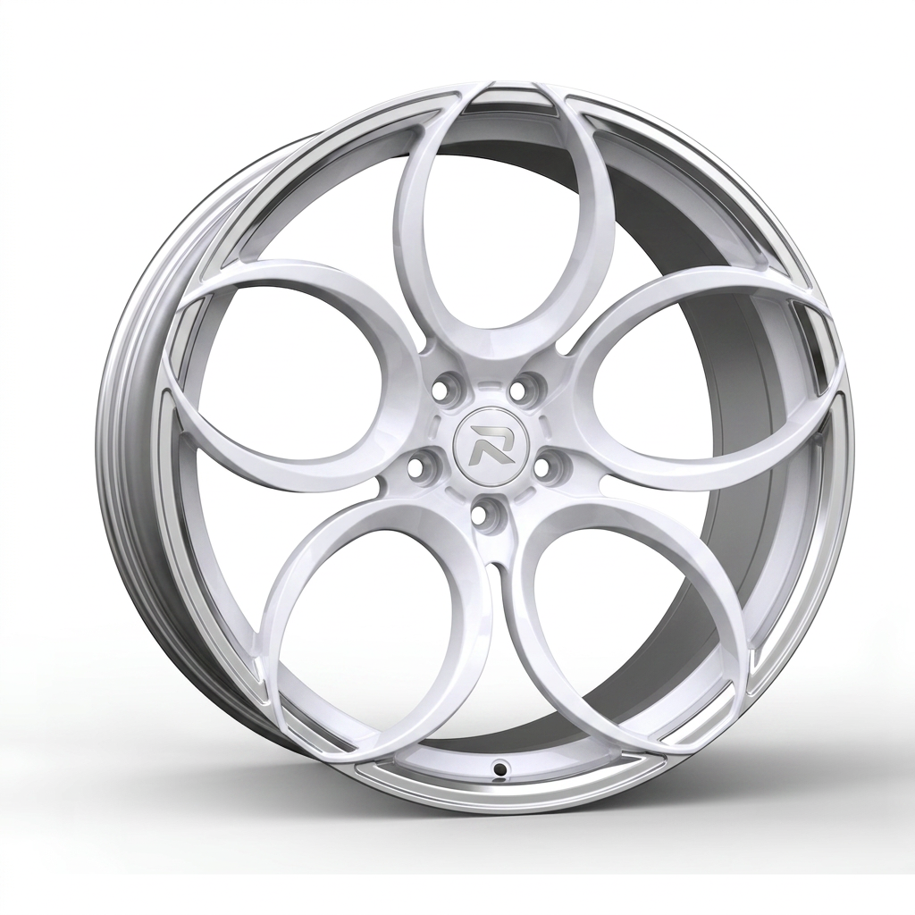 RZR CLXXXIX forged wheel — Gloss White / Polished Lip