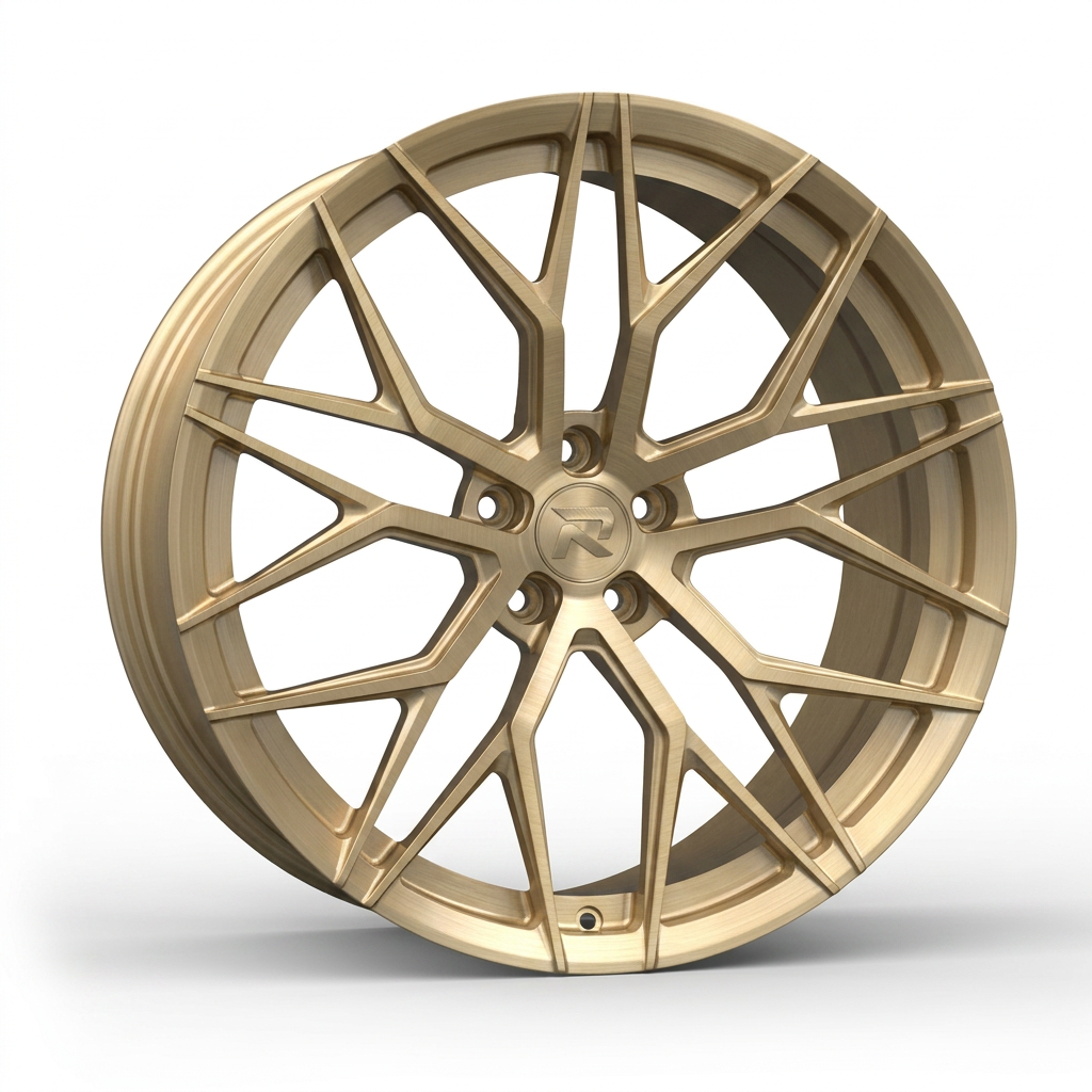 RZR CXXIX forged wheel — Brushed Champagne Gold