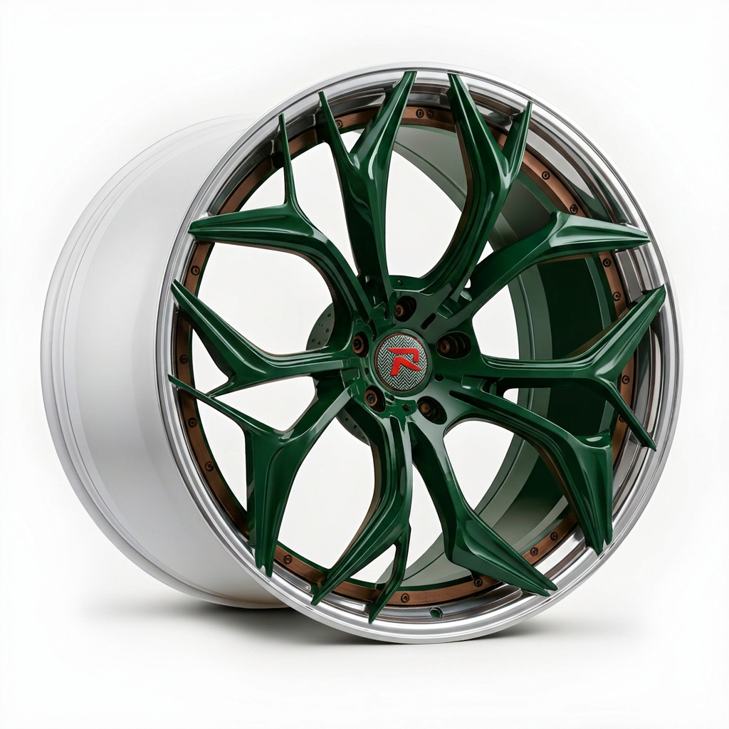RZR XIX bespoke finish — British Racing Green / Polished Lip