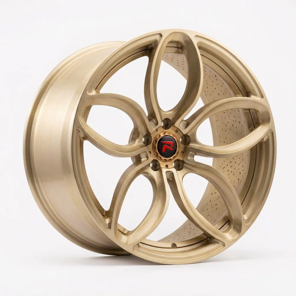 RZR XLVIII forged wheel — Brushed Champagne Gold