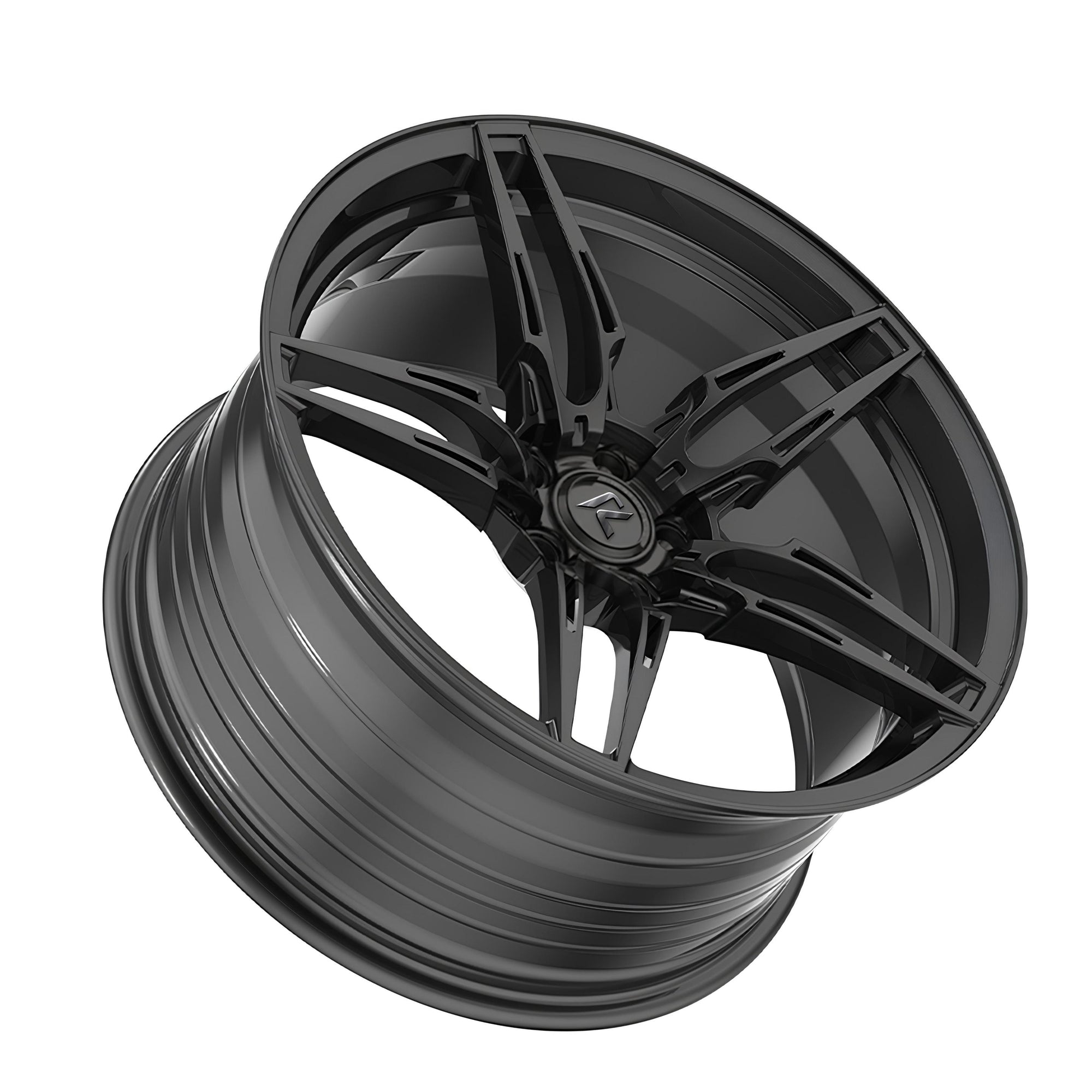 RZR LXXIV forged wheel for Land Rover Defender — A five-star tri-blade directional design.