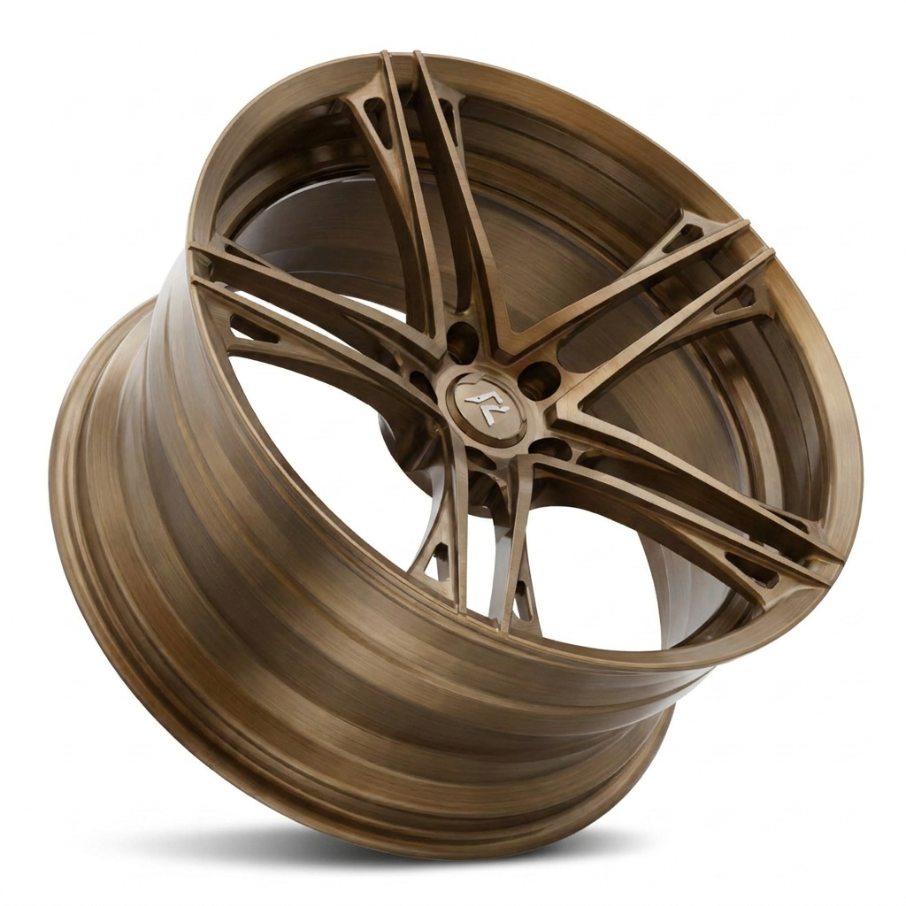 RZR V forged wheel — Full Brushed Bronze