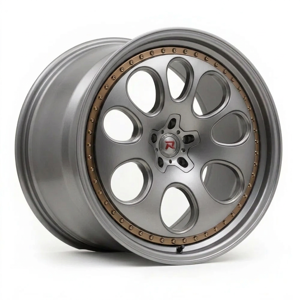 RZR XXIV forged wheel — Satin Titanium Grey