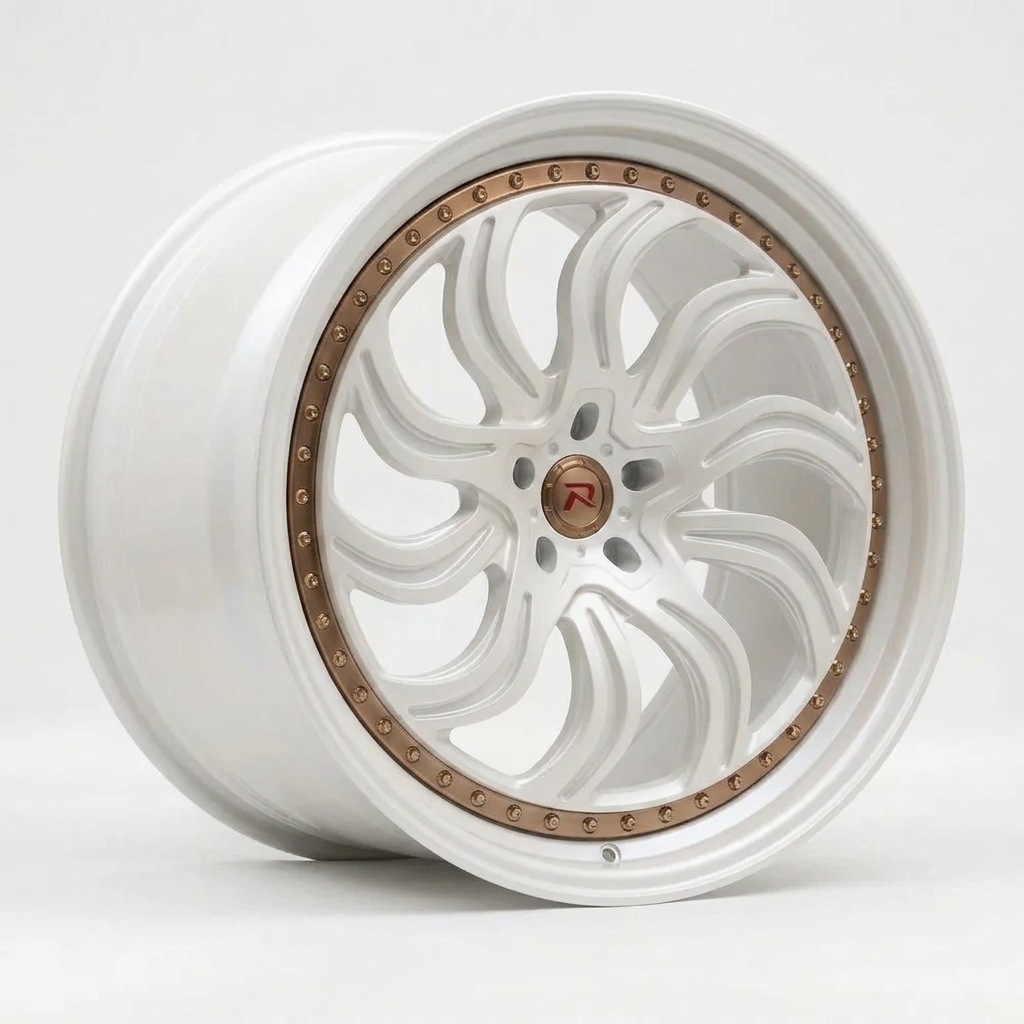 RZR XXXIII forged wheel — Satin White Pearl