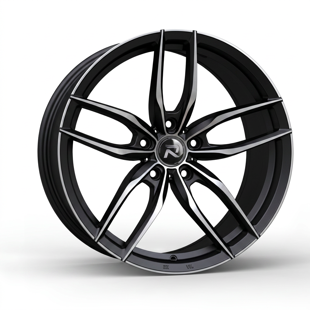 RZR CXCIII forged wheel — Matte Black / Milled Edges