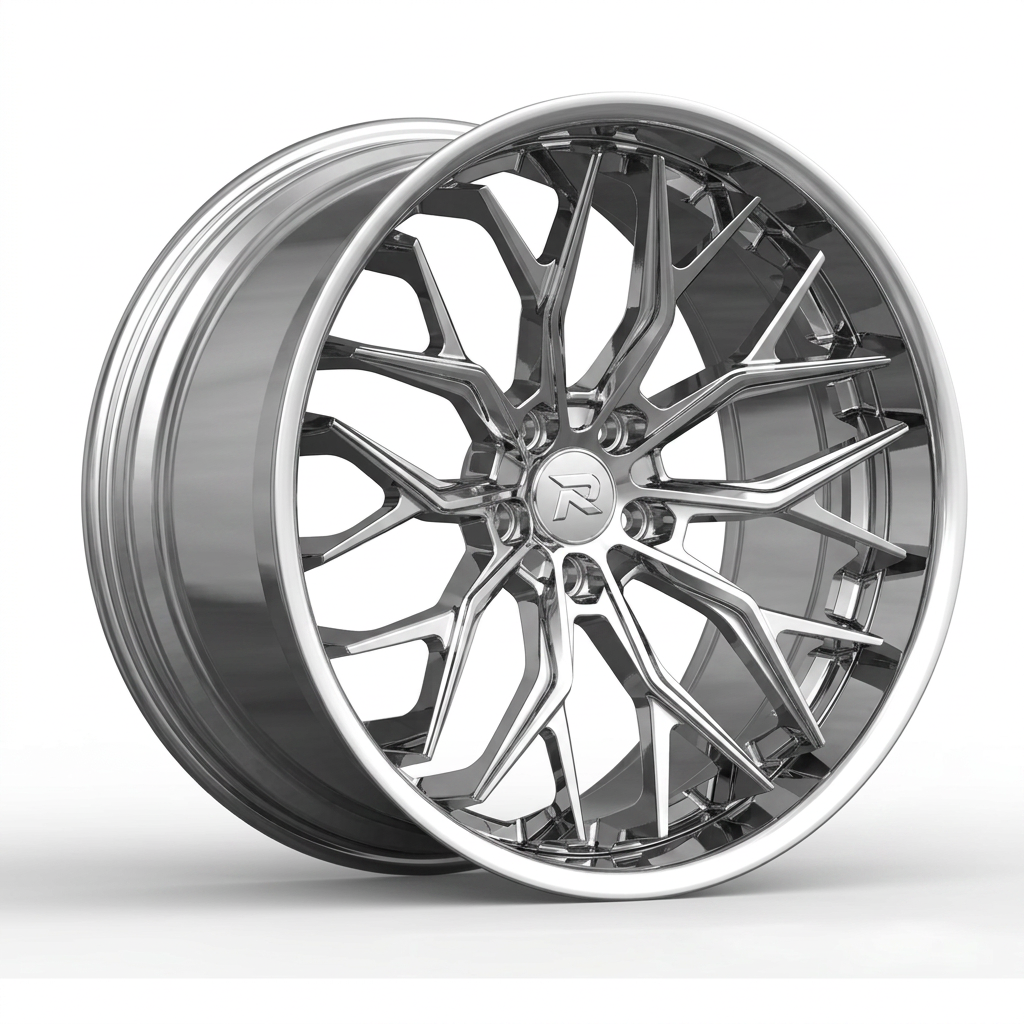 RZR CXCVI forged wheel — Full Polished Chrome