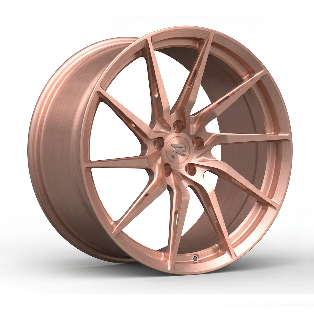 RZR CXLIV forged wheel — Brushed Rose Gold