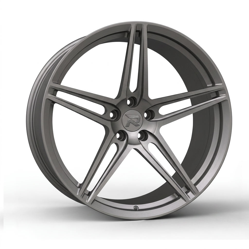 RZR CXXVII forged wheel — Satin Titanium Grey