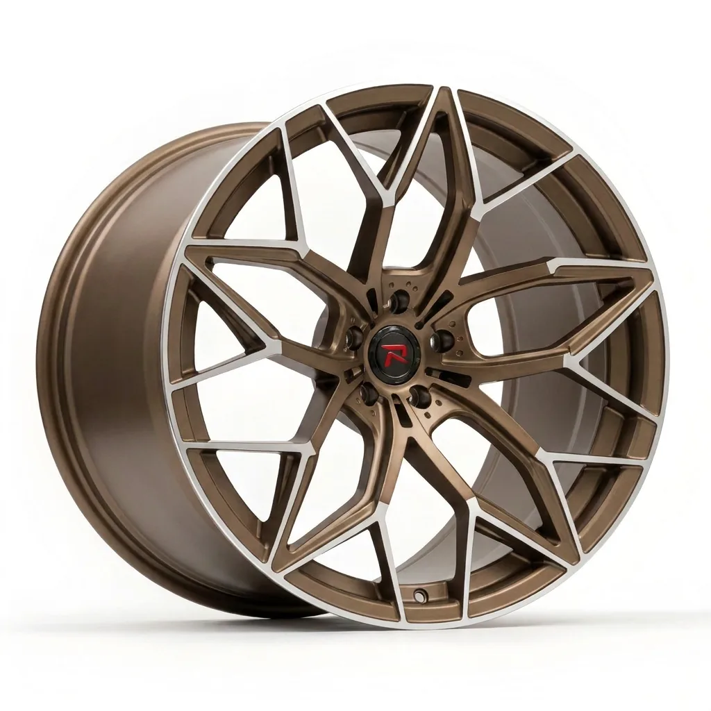 RZR XI forged wheel — Matte Bronze / Machined Face