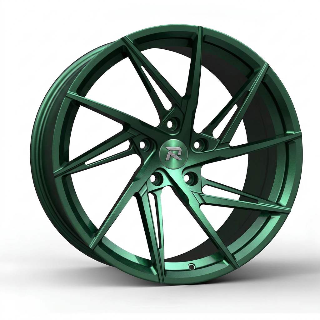 RZR CXII forged wheel — Satin Emerald Metallic
