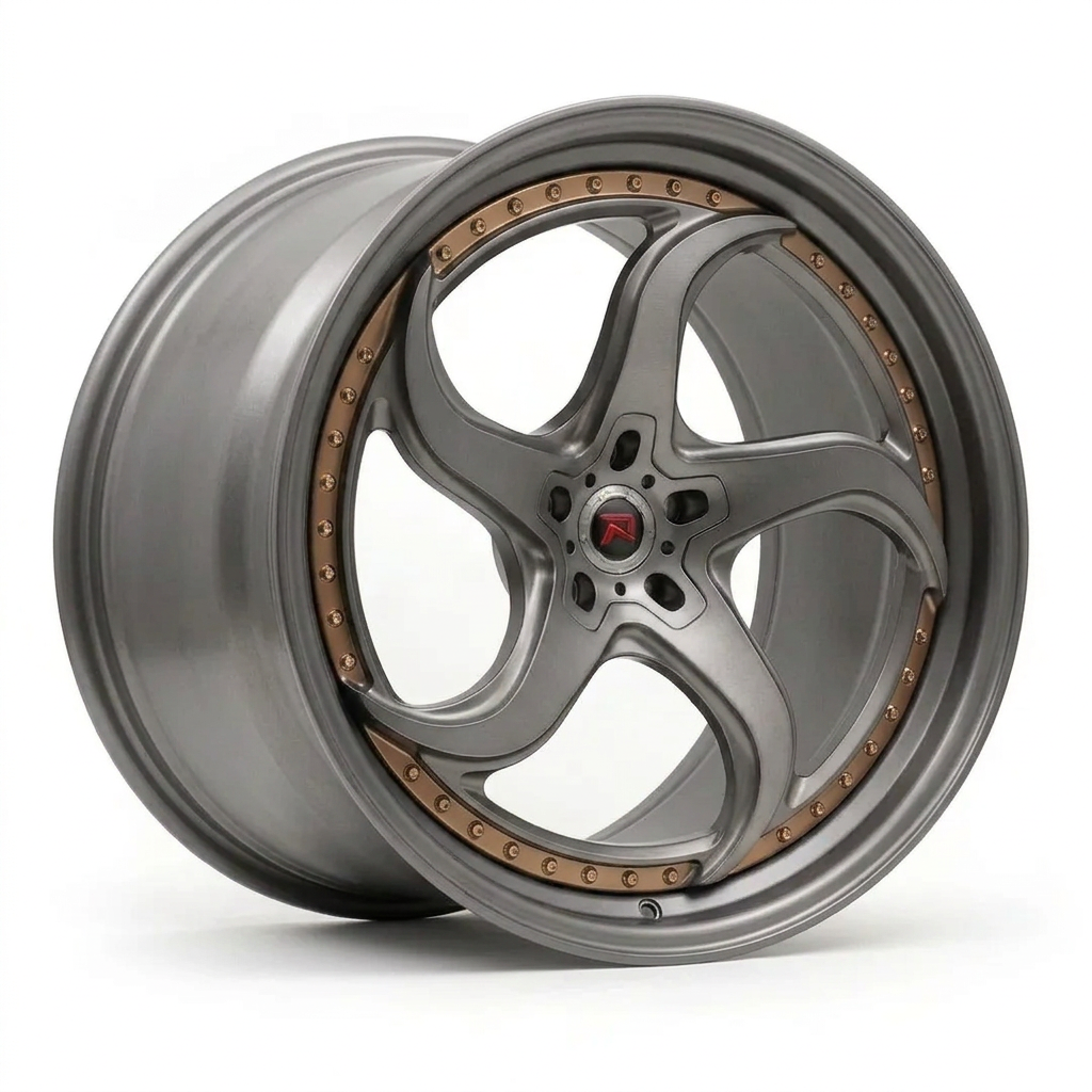 RZR XXVII forged wheel — Satin Titanium Grey