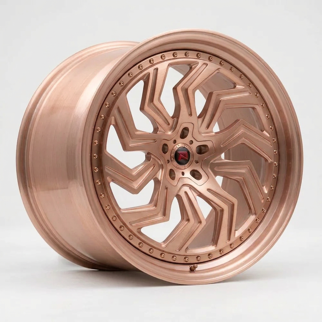 RZR XXXIX forged wheel — Brushed Rose Gold
