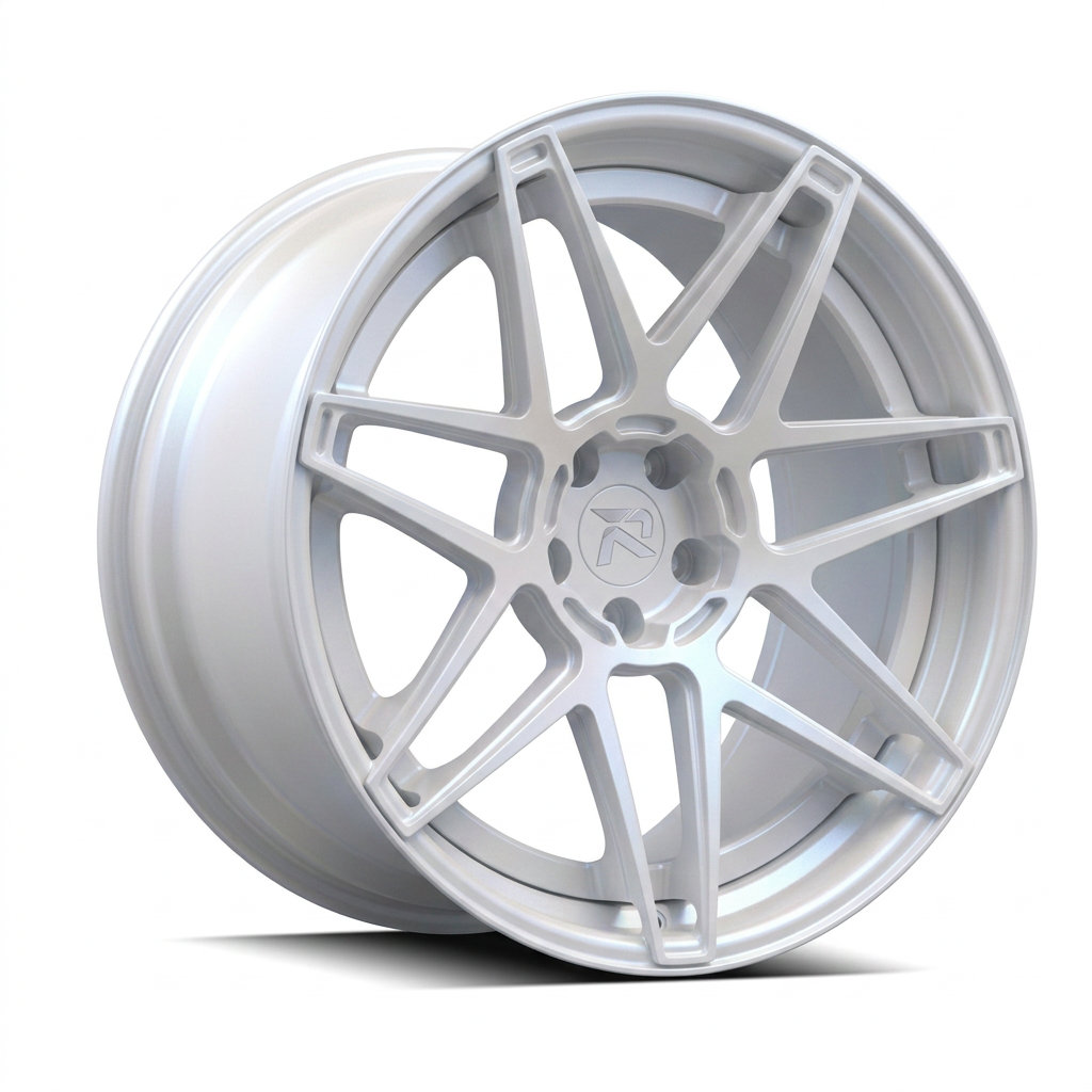 RZR XCVIII forged wheel — Satin White Pearl