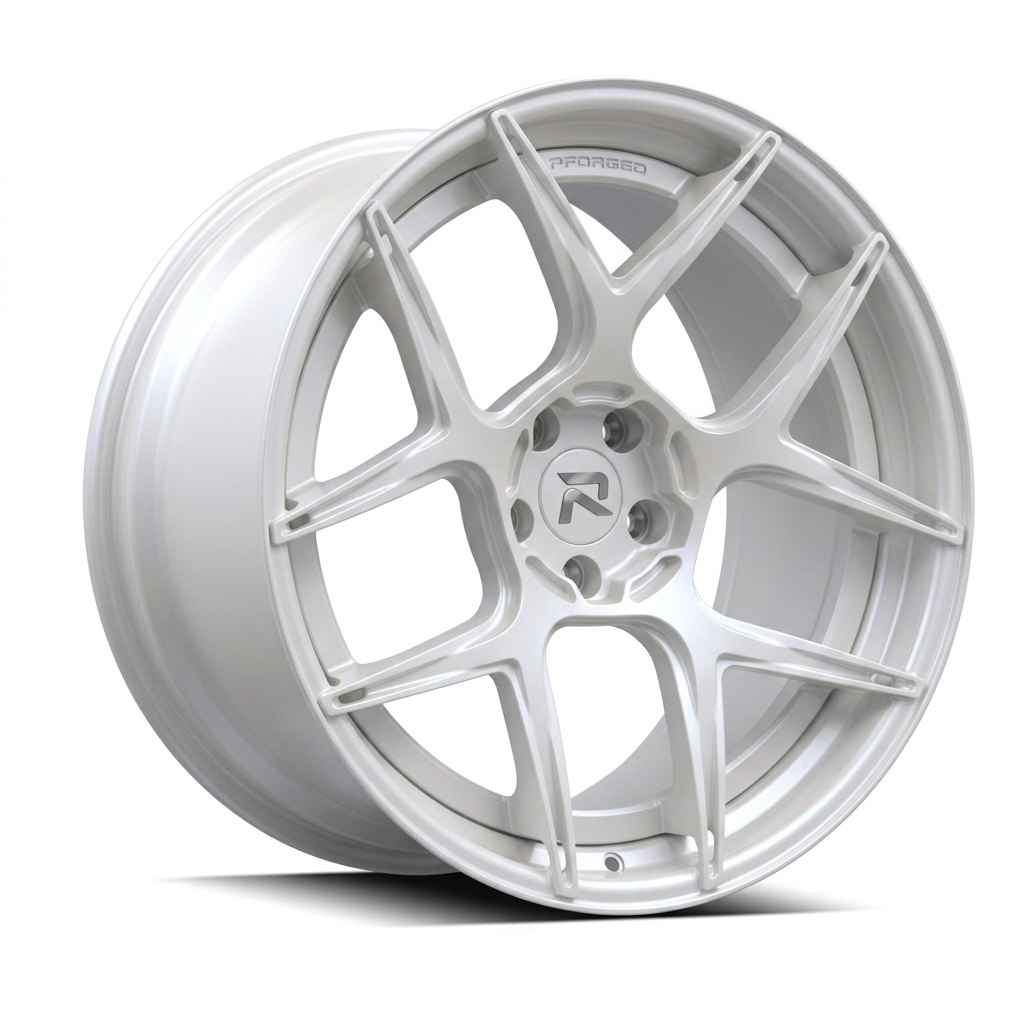 RZR CVIII forged wheel — Satin White Pearl