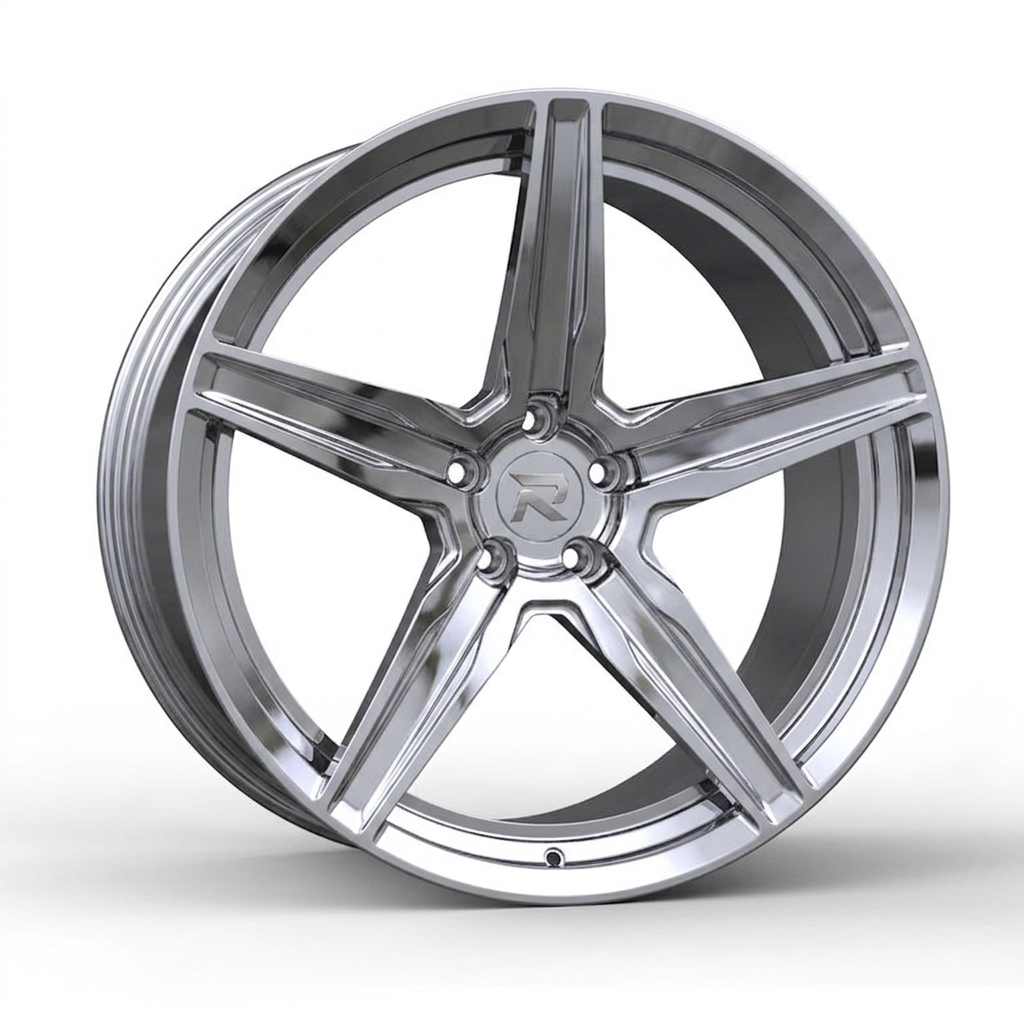 RZR CXXVIII forged wheel — Full Polished Chrome