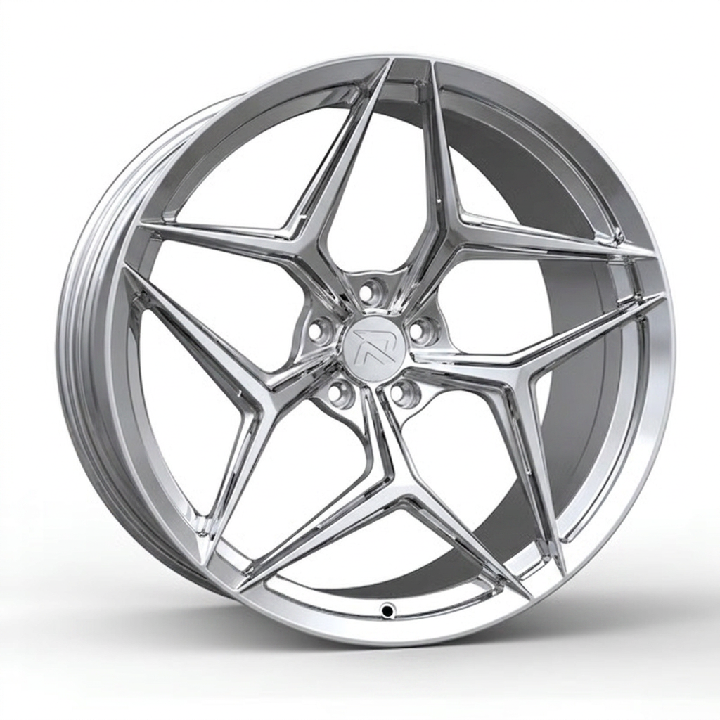 RZR CLXII forged wheel — Full Polished Chrome