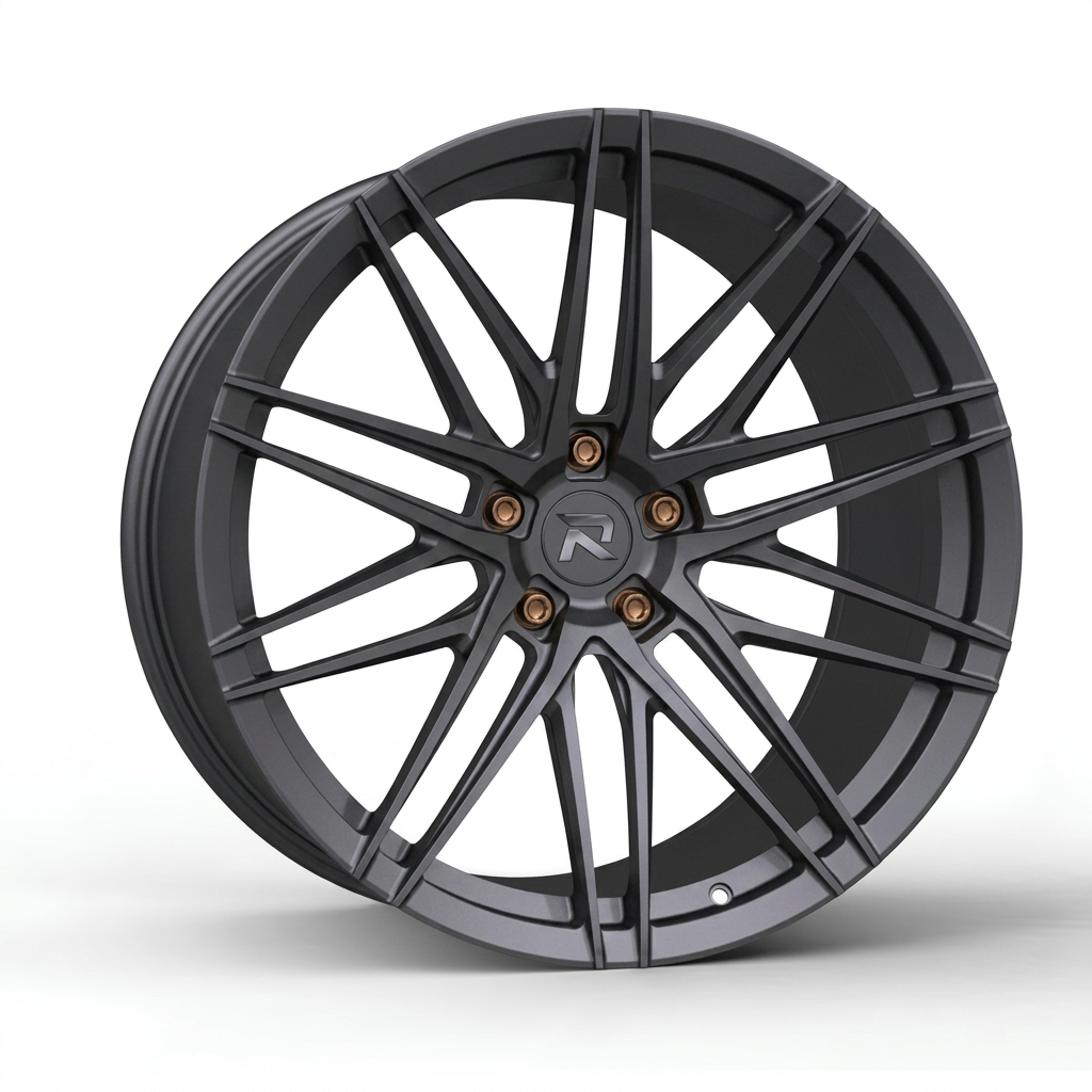 RZR CXCI forged wheel — Matte Anthracite / Bronze Hardware