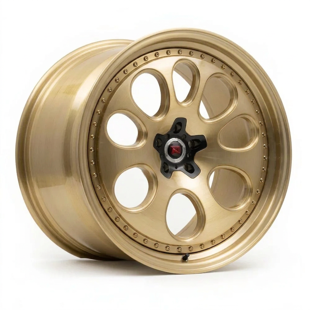 RZR XXIV forged wheel — Brushed Champagne Gold