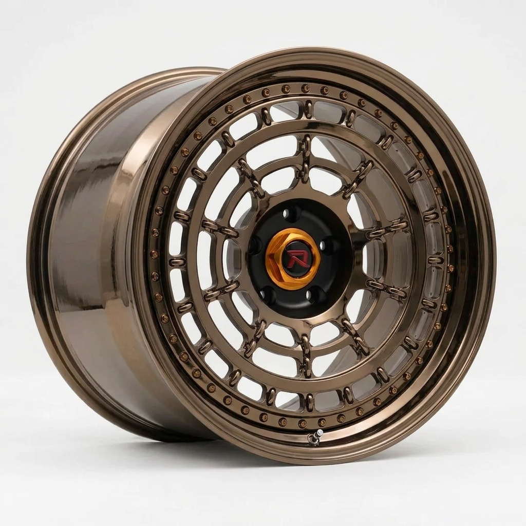 RZR XLII forged wheel — Tinted Bronze Chrome