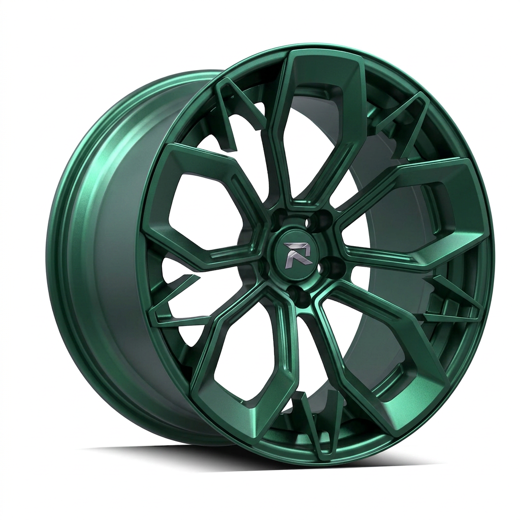 RZR CVI forged wheel — Satin Emerald Metallic