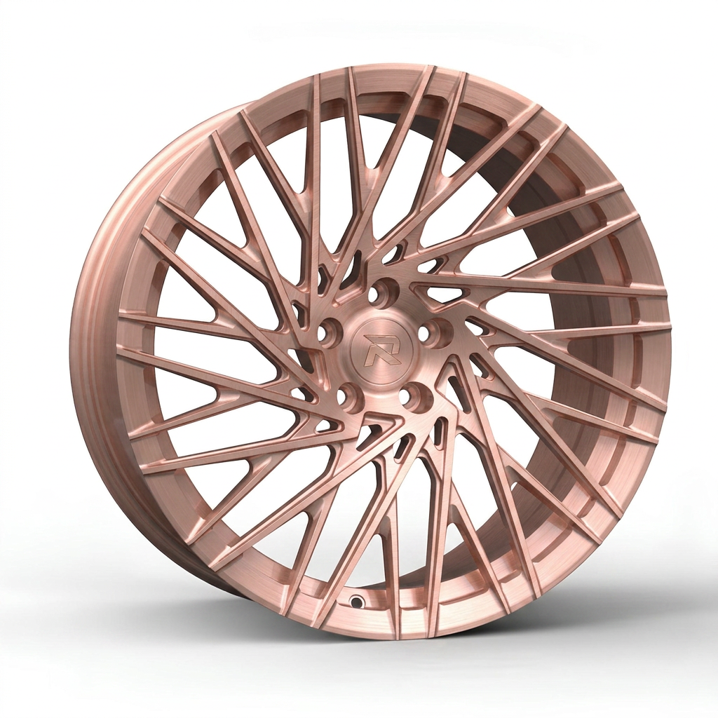 RZR CXCV forged wheel — Brushed Rose Gold