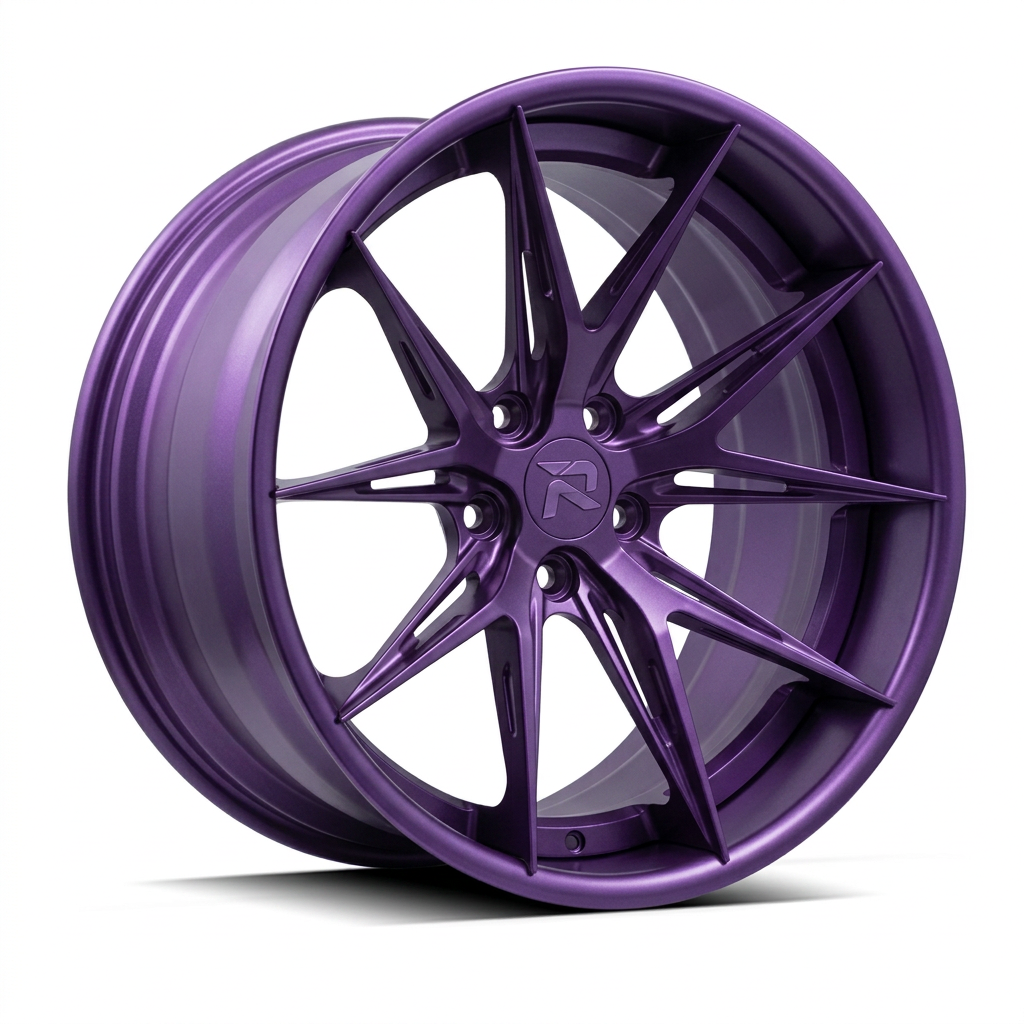RZR XCII forged wheel — Satin Purple Metallic
