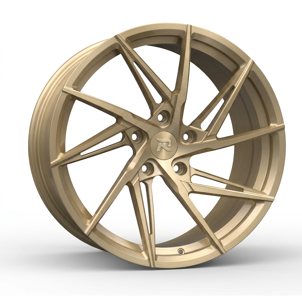 RZR CXII forged wheel — Brushed Champagne Gold